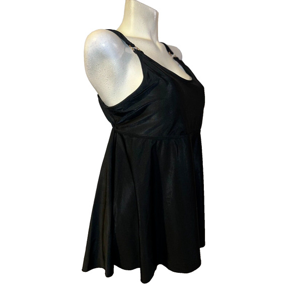 New Women's Size 3XL Black MODEST Tankini SWIM DRESS SWIMDRESS Top / NO BOTTOM - Picture 3 of 5